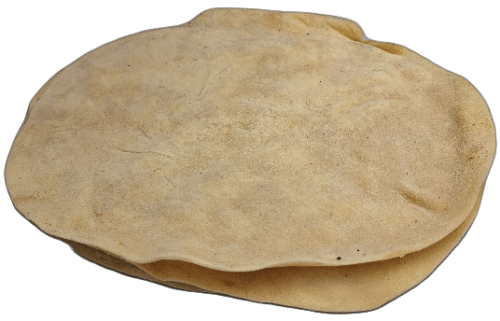 huisgemaakte dunne pizza bodem, gaar en snel en gemakkelijk in gebruik.